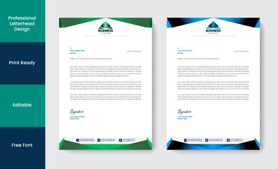 Exclusive business Letterhead Design Template