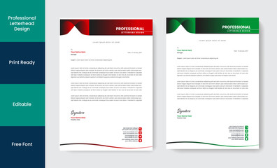 Exclusive business Letterhead Design Template