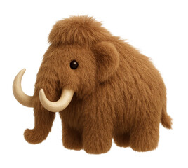 PNG Cute fluffy mammoth illustration