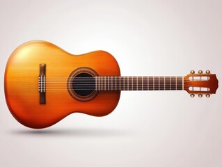 Detailed acoustic guitar illustration, a stunning graphic for music enthusiasts