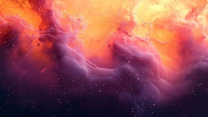 Vibrant cosmic nebula with swirling clouds of purple and orange hues, creating a mesmerizing celestial backdrop for space-themed projects.