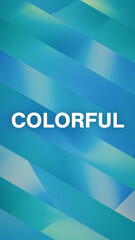 Vertical Colorful Stripe Rotate Title