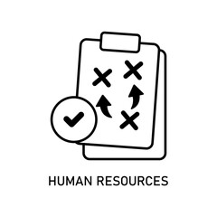 Icon a human resources, isolated against a clean background.
