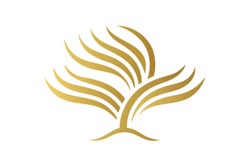 Obraz premium Elegant Gold Line Medical Texture Art