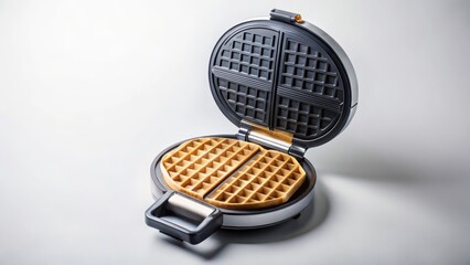 Round Waffle Maker with Waffles