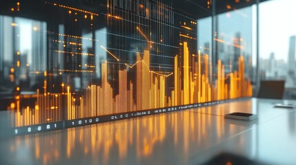 Financial data visualization on modern interface