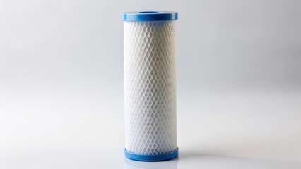 Water Filter Cartridge on White Background