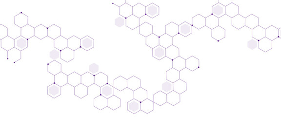 Abstract Technology hexagon background, abstract hexagon chemical pattern, for background, backdrop, science, book cover, banner