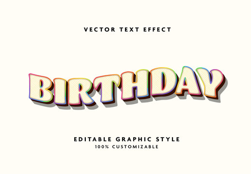 Waved Colorful Playful Text Effect