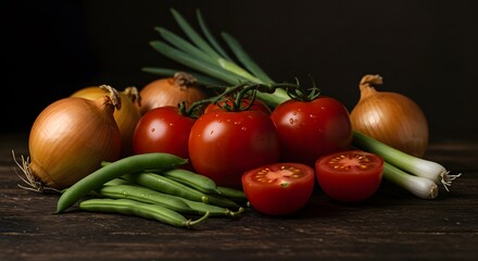 Fresh vegetables still life photo shoot