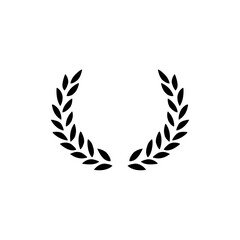 Laurel wreath icon vector illustration