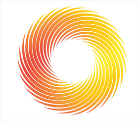 Yellow abstract circle background