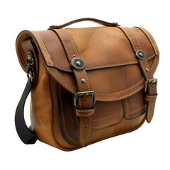 Brown Leather Messenger Bag Stylish Handbag Design,