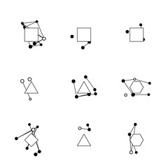 Abstract minimal network connection design.