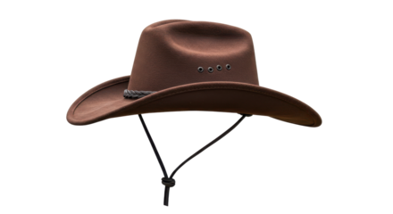 Western Wanderer A Brown Cowboy Hat on Black