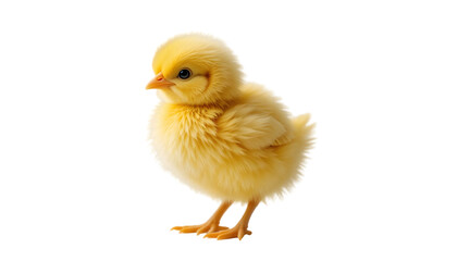 Fototapeta premium Easter chick isolated on transparent background