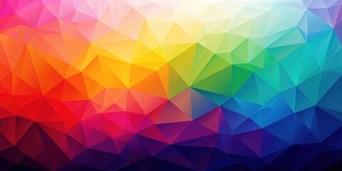 Vibrant Spectrum of Geometric Polygons A Colorful Abstract Background Image