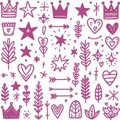 seamless pattern with hearts