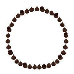 Handrawn decorative icing drops Frame