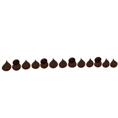 Handrawn decorative icing drops border