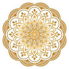 Enchanting white intricate floral islamic mandala circles decoration with blank horizontal vector background