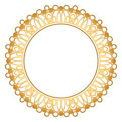 Simple golden rectangle certificate border pattern line photo frame islamic wedding invitation background