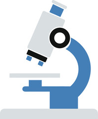 Microscope science laboratory colorful Vector.