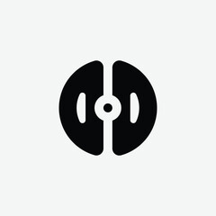 315 letter logo shape geometric math educational learning round circle ellipse negative space O O