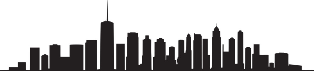 Obraz premium City landscape. Line urban backdrop, different buildings on street, doodle street draw, outline cityscape hand sketch, flat houses. Hand drawn vector illustration