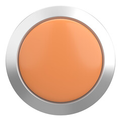 Circle button. Price tag. 3D illustration.