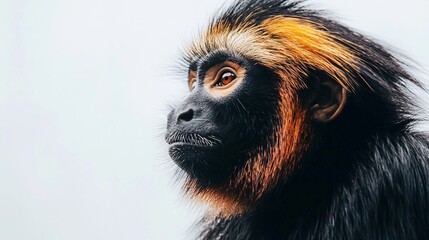 Fototapeta premium Wild Monkey Animal Isolated on White Background for Professional Use