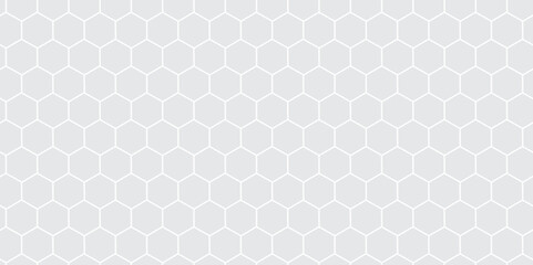 Honeycomb pattern with hexagon mesh. Texture bee comb grid. Flat vector illustration isolated on white background.