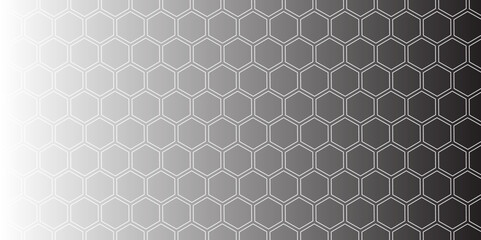 Honeycomb pattern with hexagon mesh. Texture bee comb grid. Flat vector illustration isolated on white background.