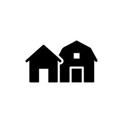 Country House with Rustic Barn Icon