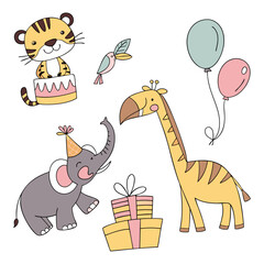 Various village farm animals. Domesticated cattle and domestic, birds,snake, reptile, swan, serpent,bird, tattoo, wildlife, feather,kitten, fox, kitty,rabbit, bunny, pet, donkey, pets,elephant, safari