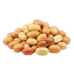 Obraz premium a pile of peanuts with a transparent background on a white surface