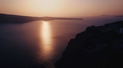 Fototapeta premium Santorini, Greece: A Mesmerizing Aegean Gem of Cliffside Beauty and Timeless Charm