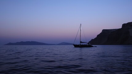 Fototapeta premium Santorini, Greece: A Mesmerizing Aegean Gem of Cliffside Beauty and Timeless Charm