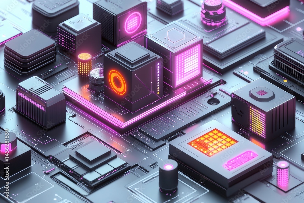 Poster computer circuit board