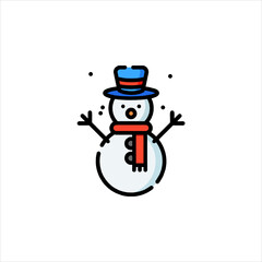 snowman with broom
