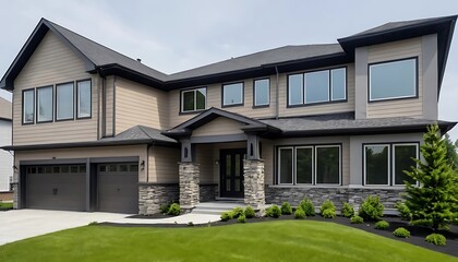 Fototapeta premium Close-Up Architecture Photography of Modern Real Estate House
