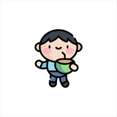 cartoon character of businessman