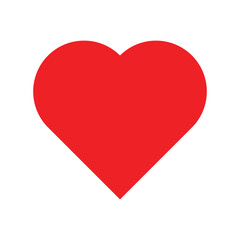red heart icon vector