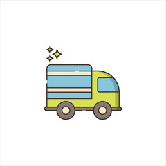 vector cartoon truck