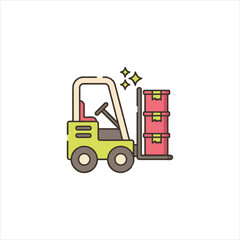 forklift truck icon