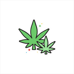 cannabis leaf vector illustration