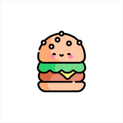 funny cartoon hamburger