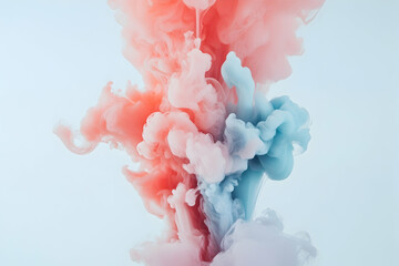 Fototapeta premium Ink Cloud Mixing in Water Abstract Background