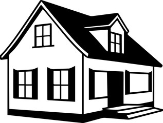 house icon silhouette vector illustration