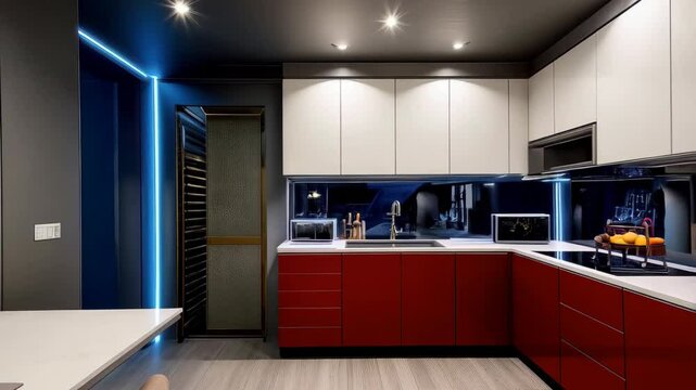 Step inside a remarkable condo featuring cutting-edge design elements, quality furniture, and a unique cyberpunk aesthetic that elevates modern living